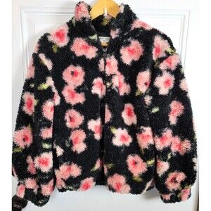 Sandy Liang x Target Floral Sherpa 1/4 Zip Jacket Size XS